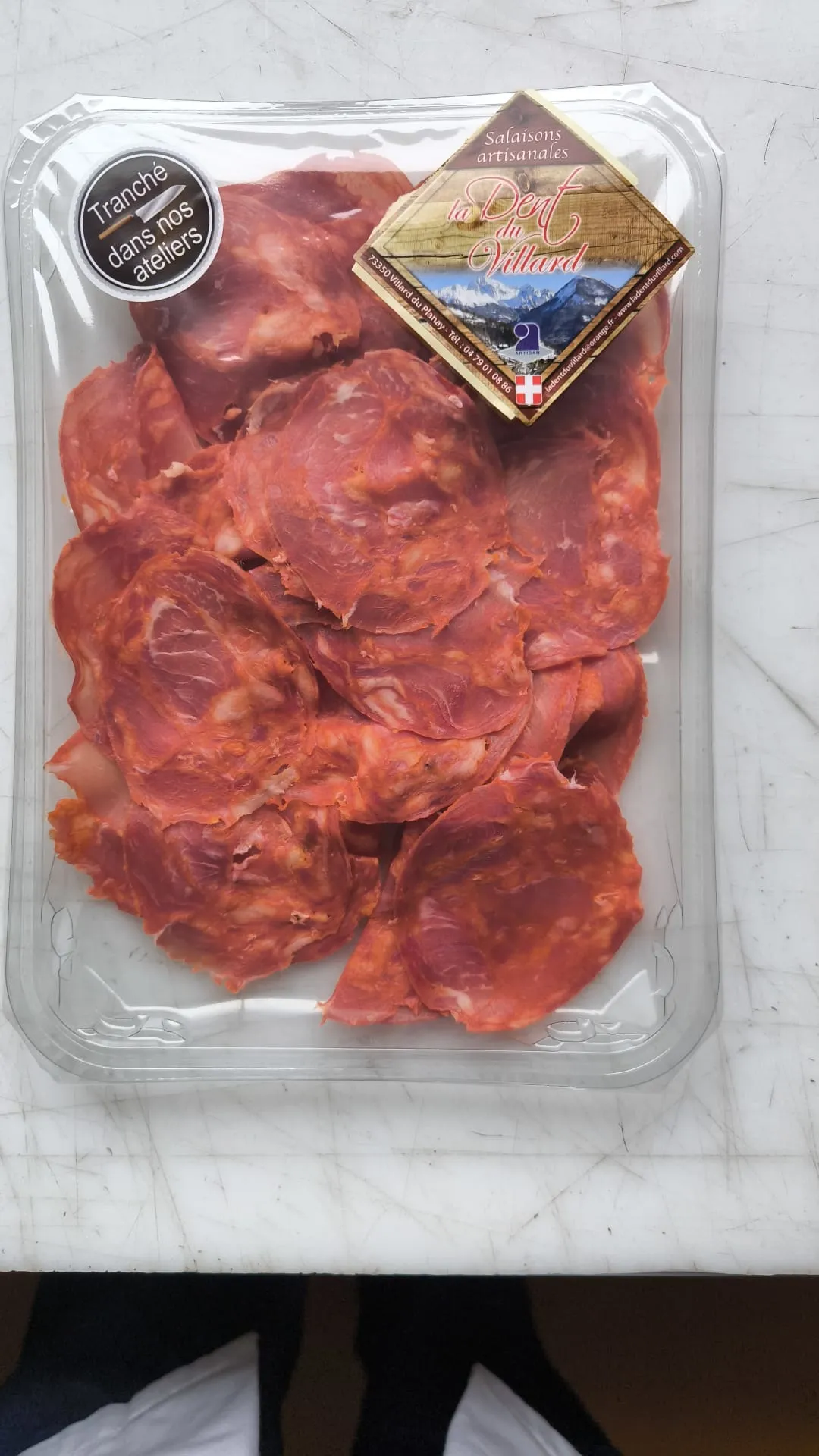 Chiffonnade de chorizo