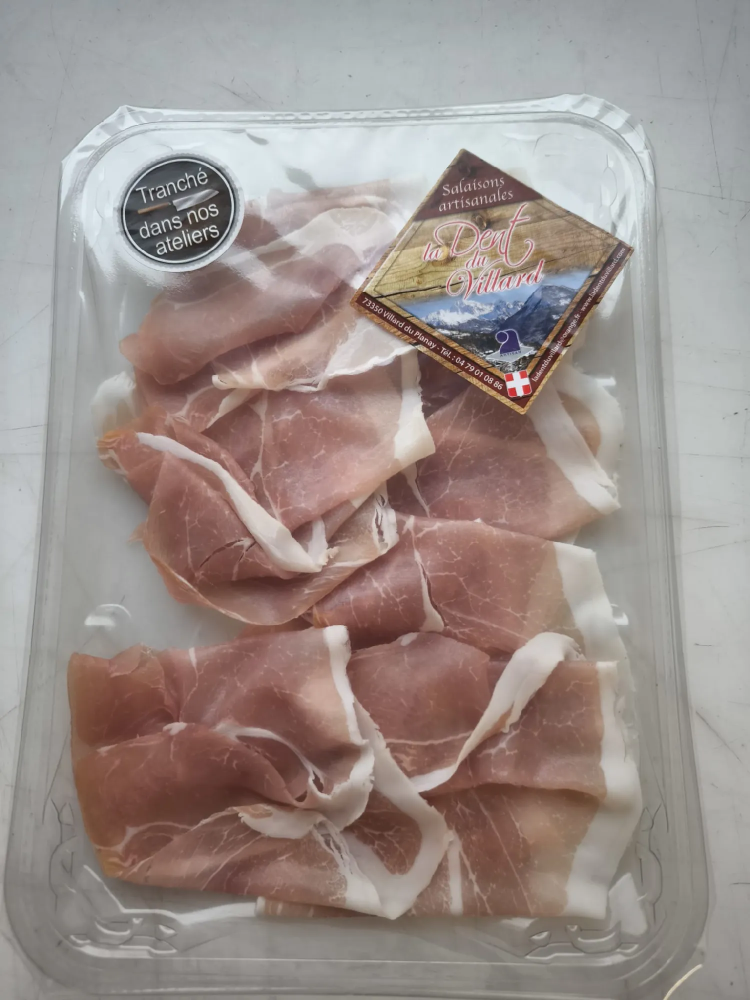 Chiffonnade de jambon cru