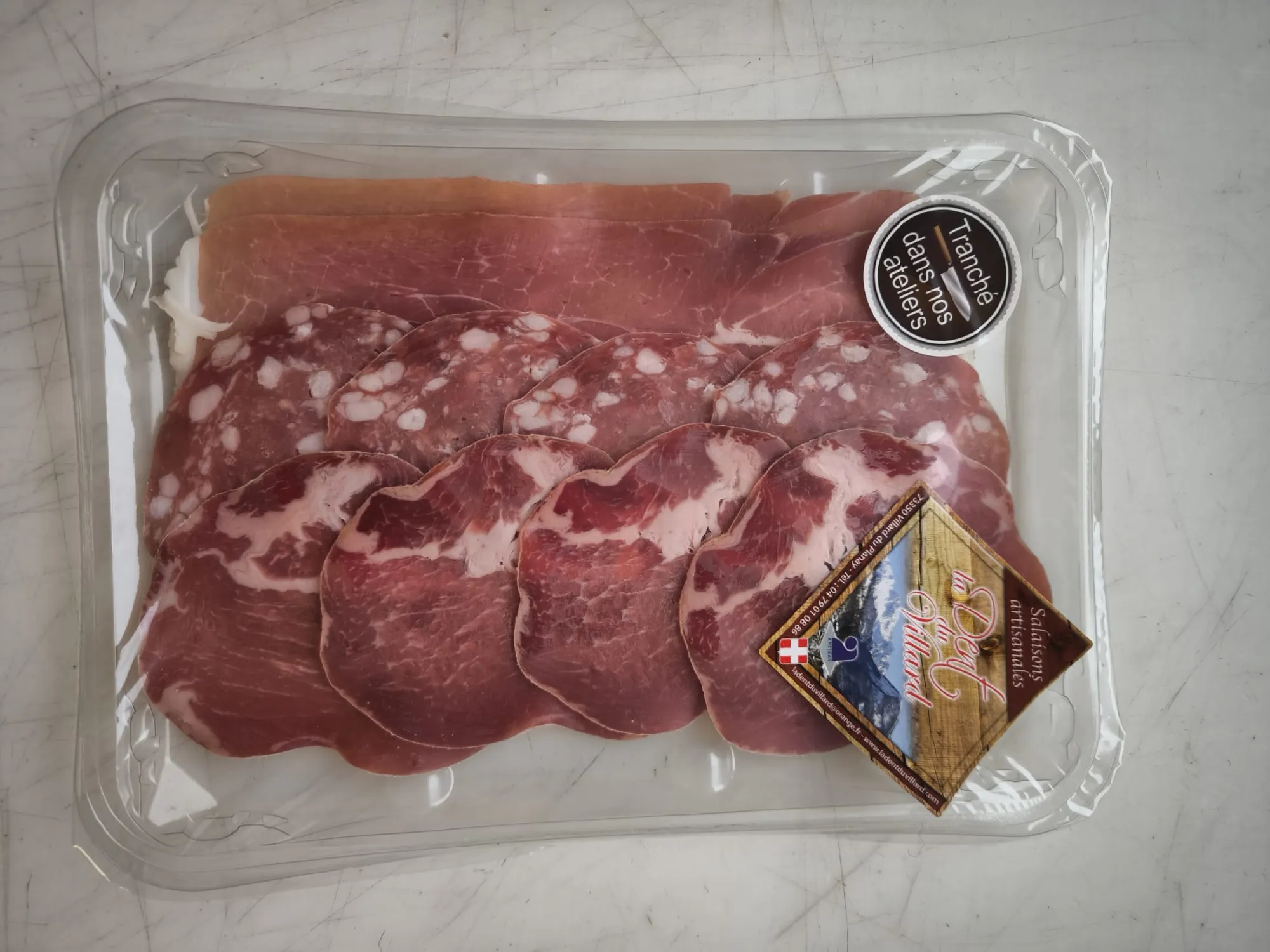 Plateau raclette tranché